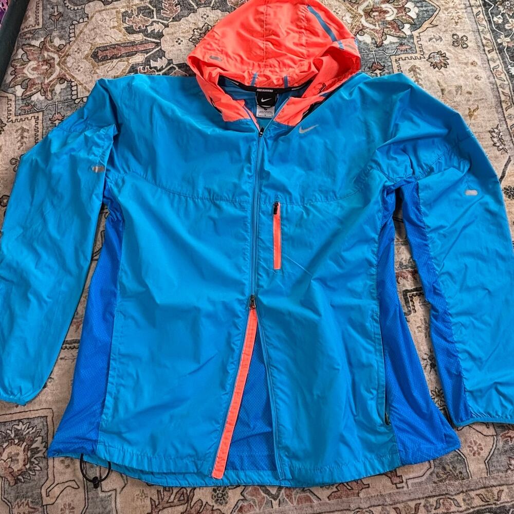 Nike Running Super Lightweight Athletic Running Zip Up Jacket Size Large